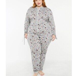 NWT Savage X Fenty Women's Onesie Holiday Christmas Pajama PJ Loungewear